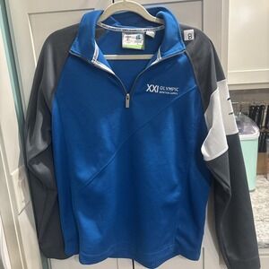 2010 XXI Olympic Winter Games Official Merchandise 1/4 Zip Pullover Men M